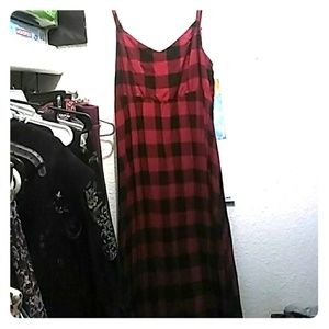 Plus size high low tank dress
